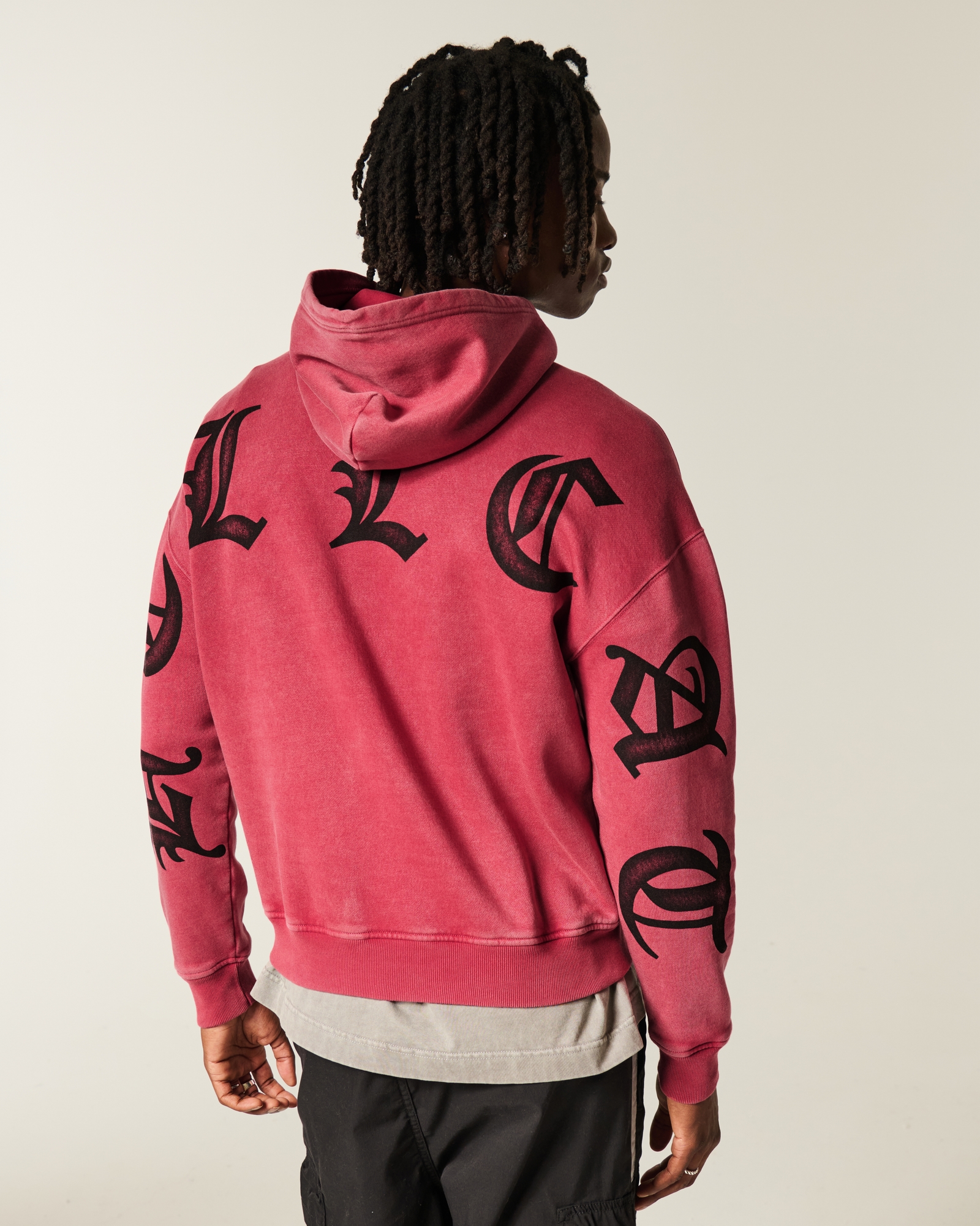 Boxy Dodge Demon Graphic Zip-Up Hoodie