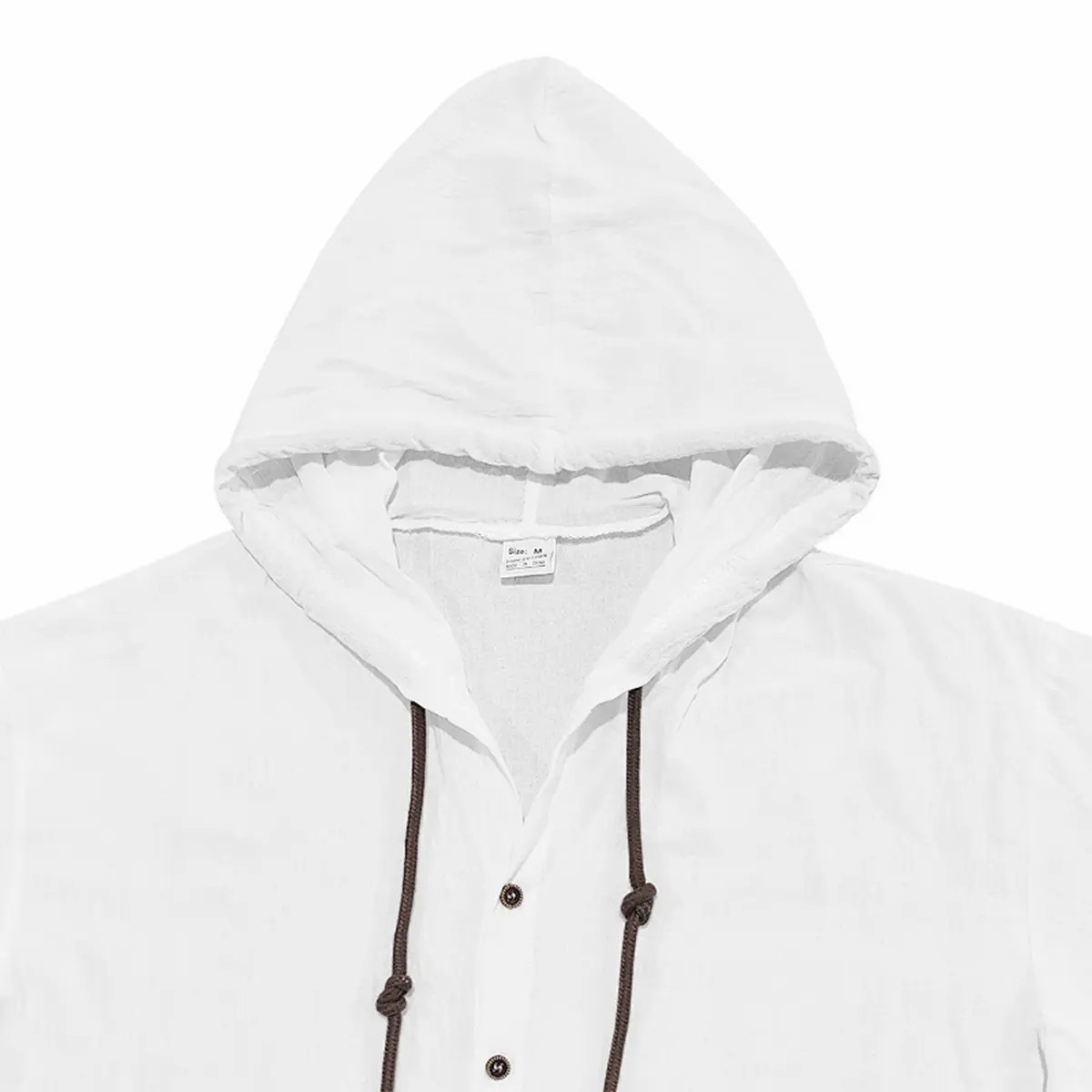 Men’s Hooded Button-Up Outdoor Shirt – Casual Long Sleeve Hiking Top