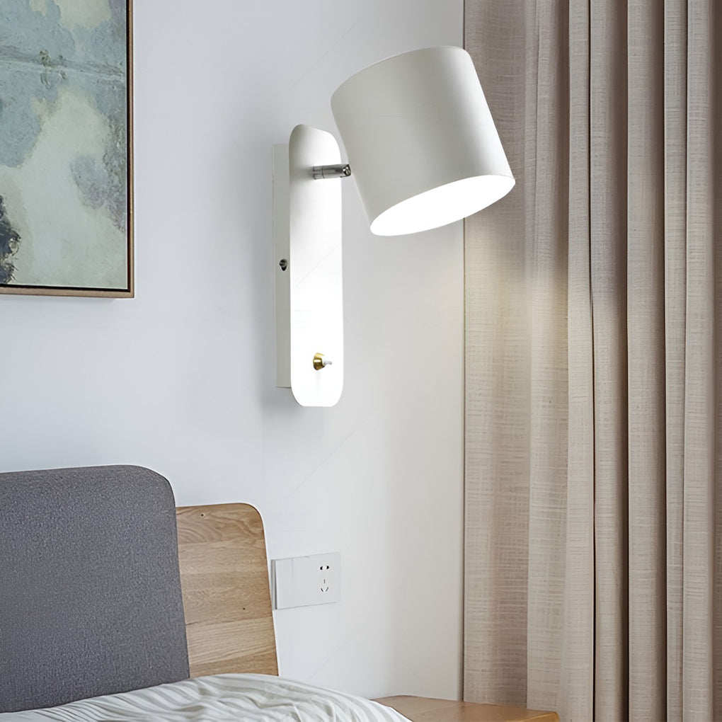Creative Adjustable Round Nordic Plug in Wall Sconce Lighting Wall Lamp