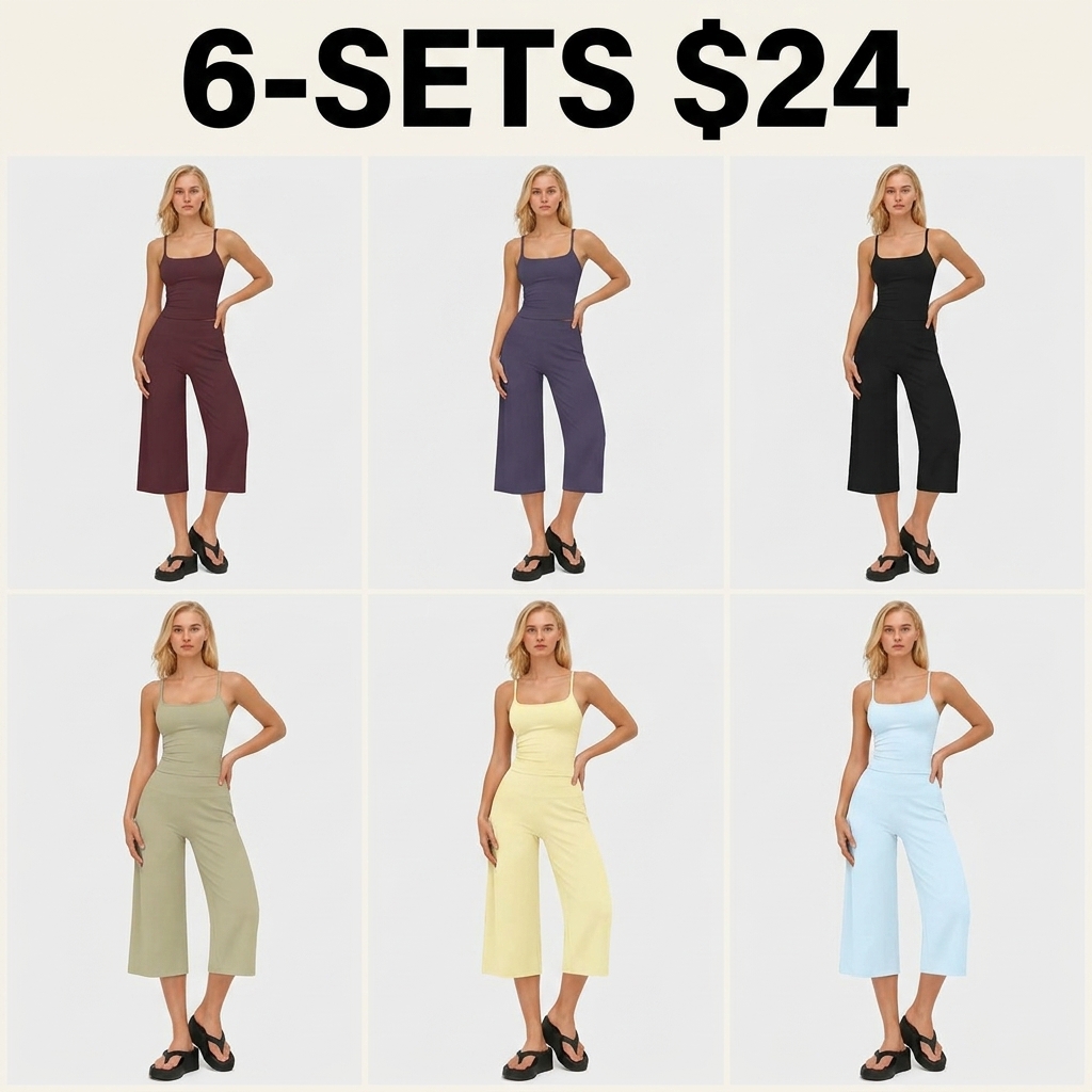 Women's 2-Piece Athleisure Fitness Clothes