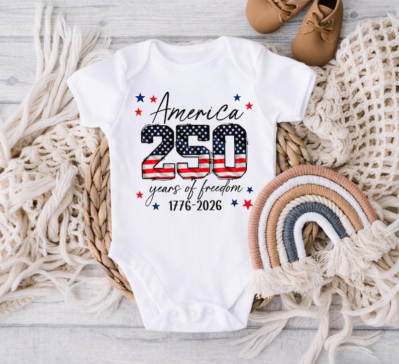 America 250th Anniversary Kids Shirt, United States of Patriotic Flag Toodler Tee, 4th of July T-Shirt, 250 Years of Independence Top