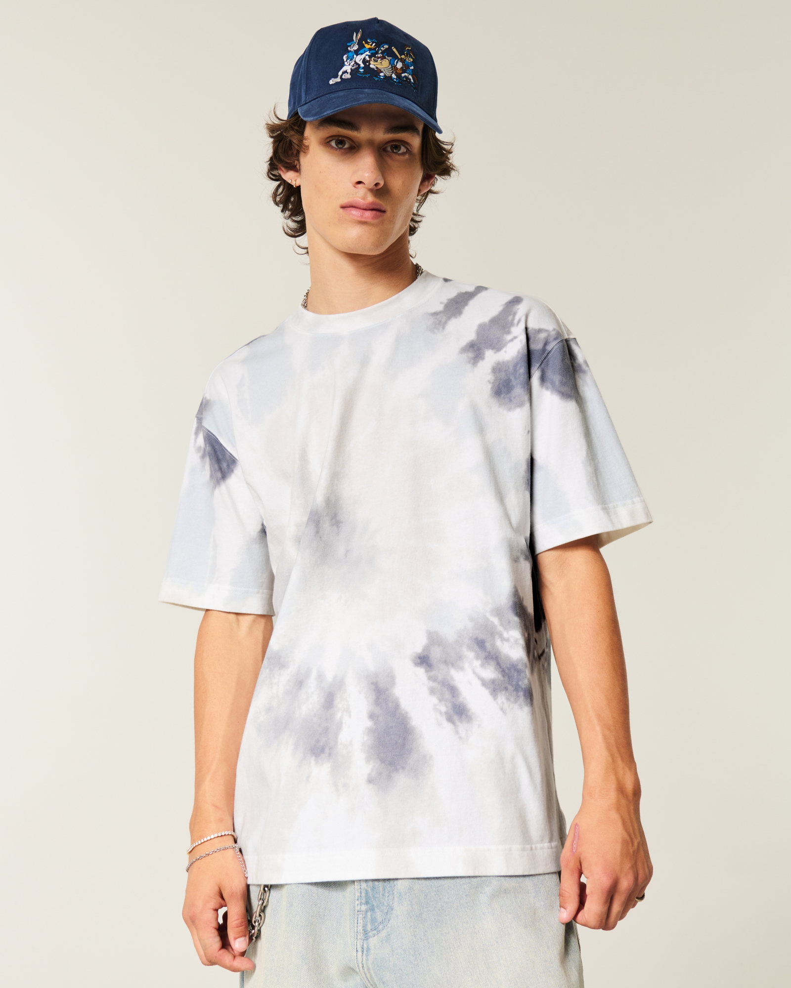 Boxy Heavyweight Washed Cotton Crew T-Shirt