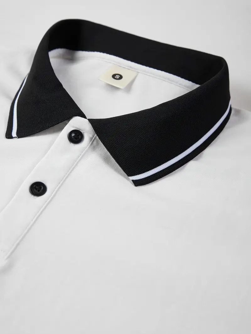 Men's Summer Pure Cotton Short-Sleeve Polo Shirt