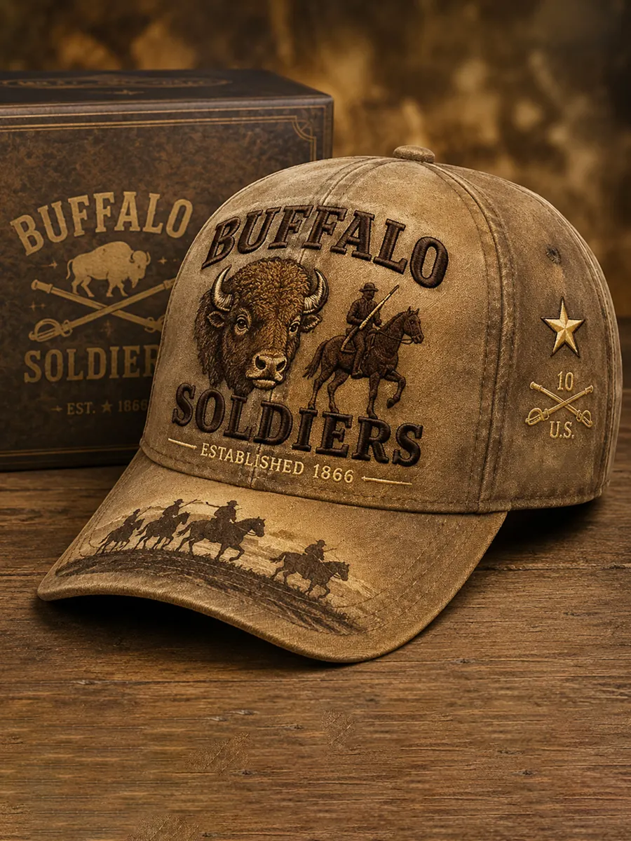 Buffalo Soldier Print Baseball Cap