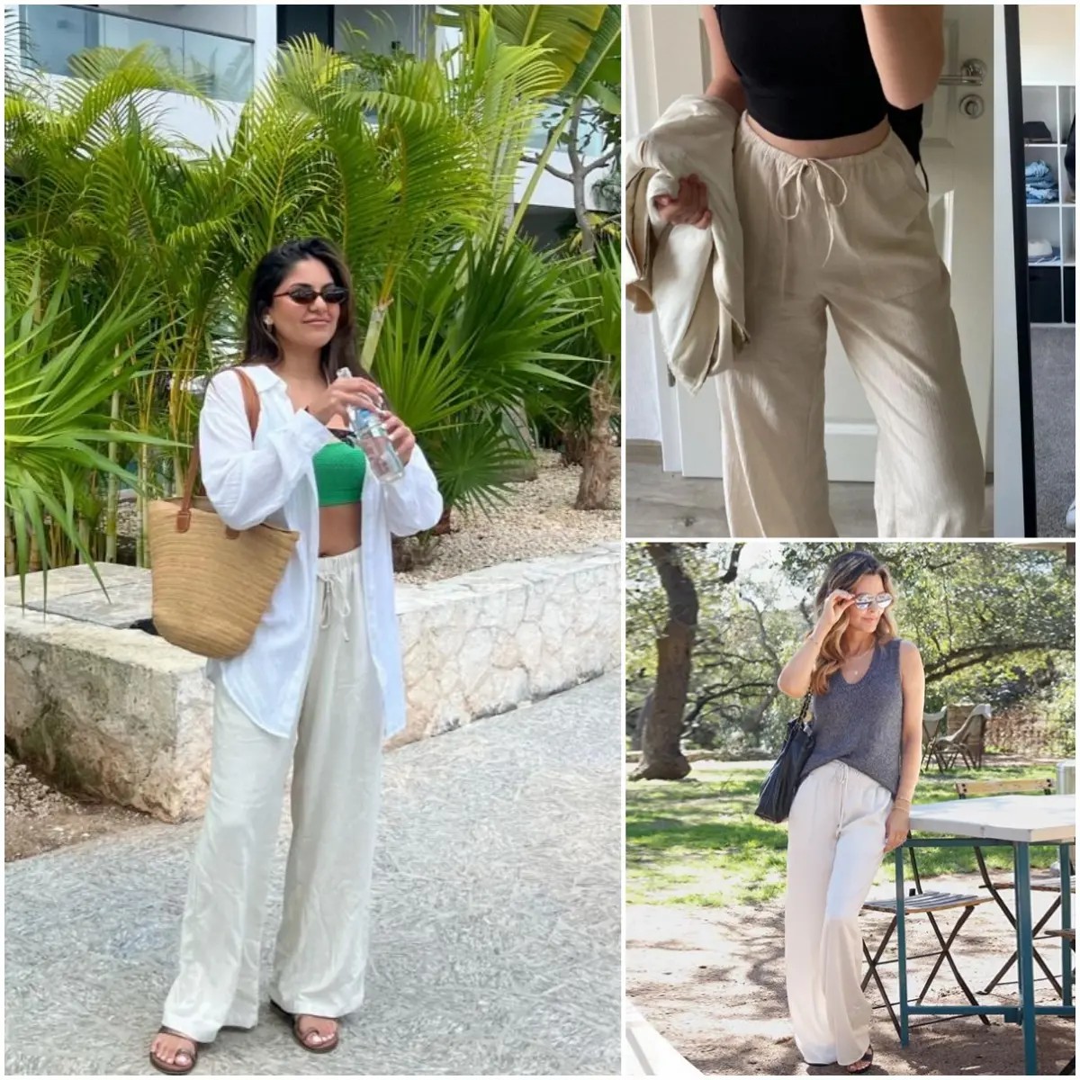 2026 Palazzo Pants for Women - Beach to Street Wide Leg + Pockets