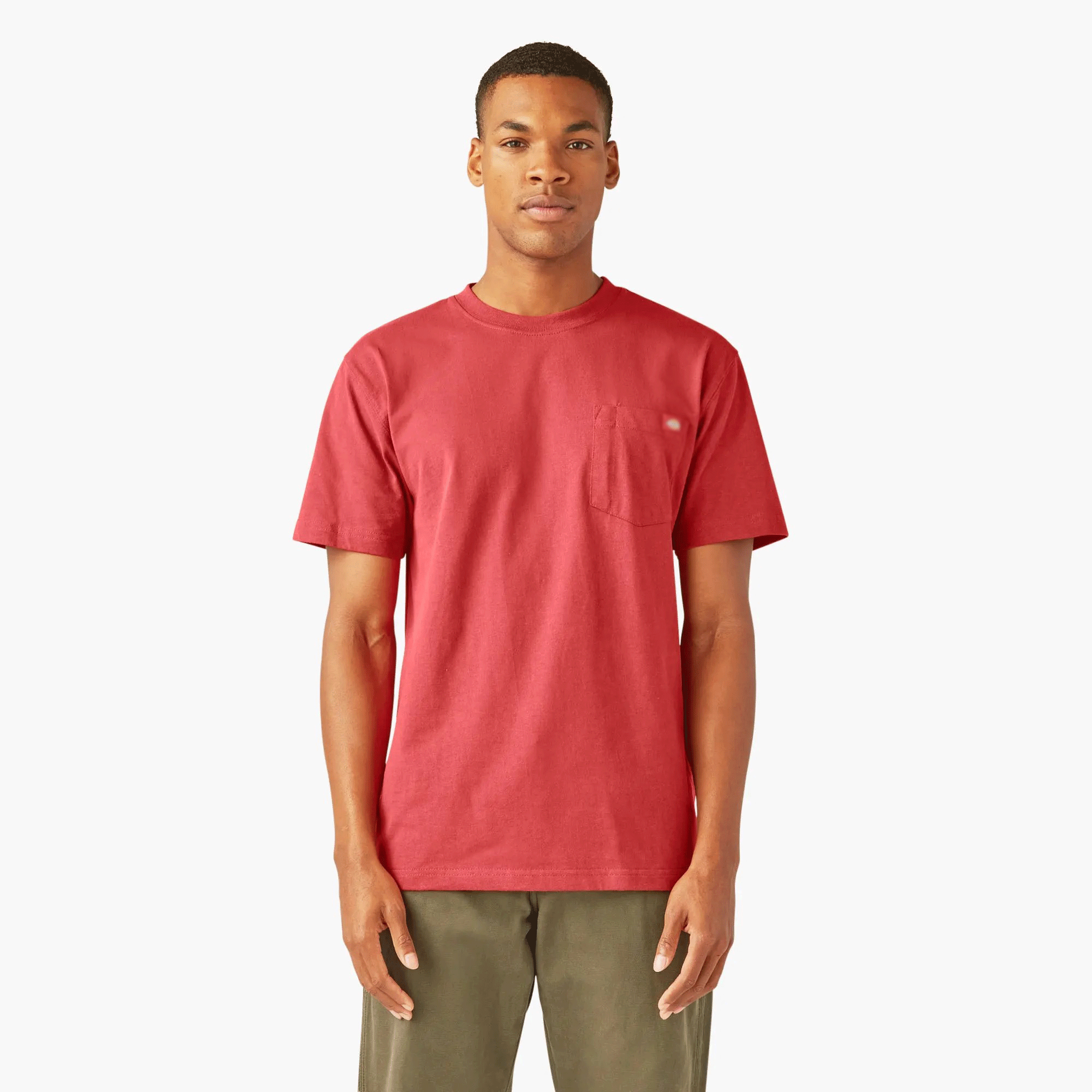 Men's Heavyweight Short Sleeve Pocket T-Shirt, 100% Cotton