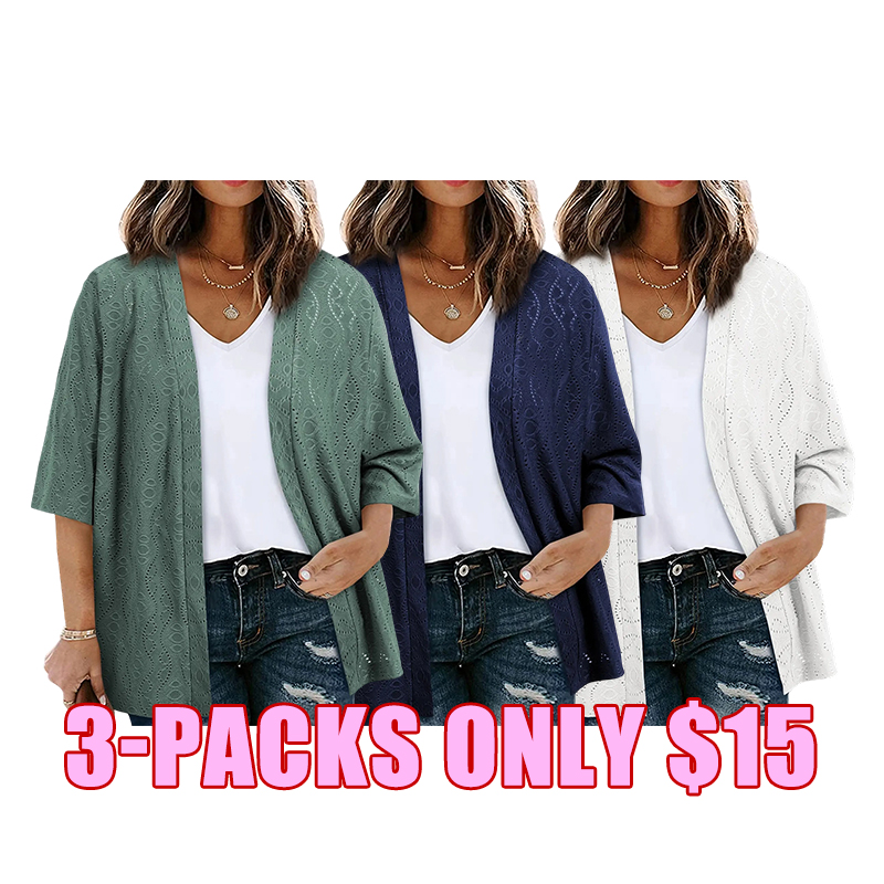 Everyday Lightweight Open-Front Cardigan