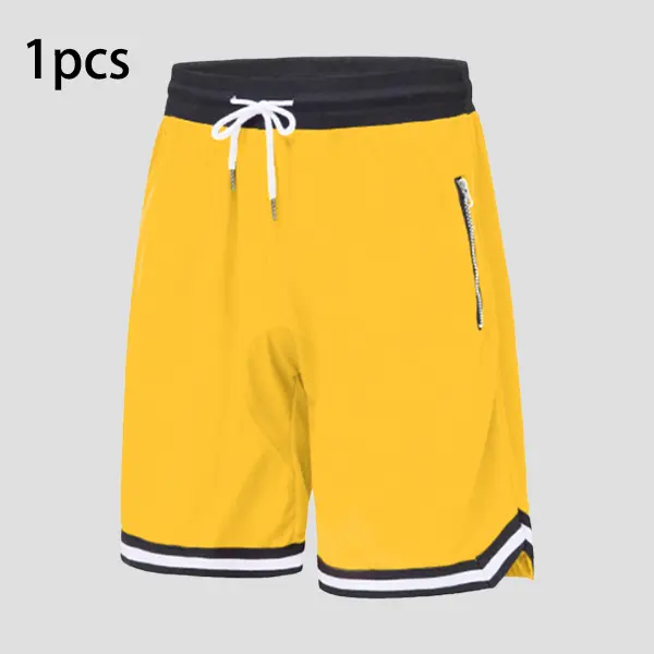Men’s Casual Athletic Shorts With Zippered Pockets