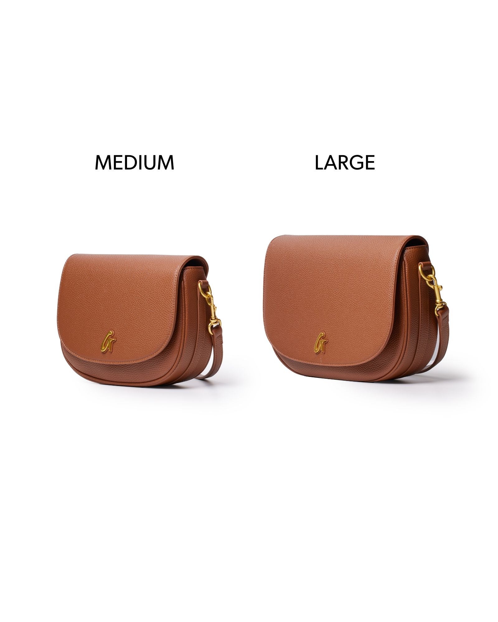 LARGE PEBBLE SHOULDER BAG - BROWN