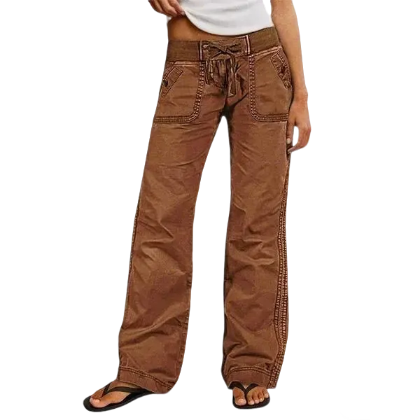 ⚡FINAL SALE⚡- Women's High Stretch Mid Rise Straight Pants