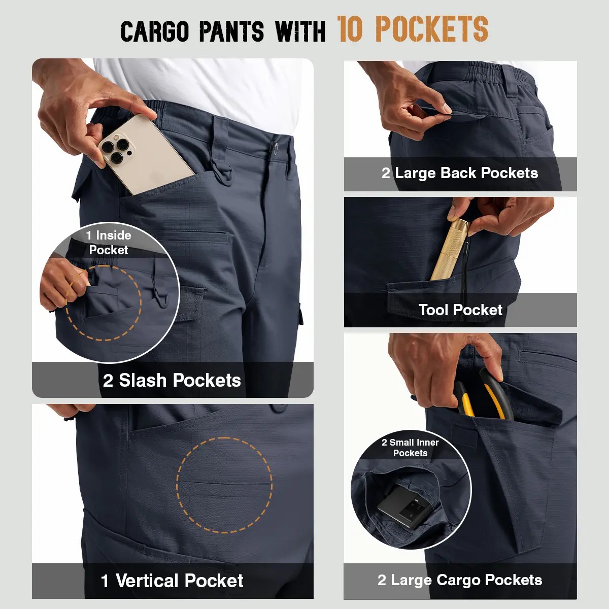 🔥FREE SHIPPING🔥Men’s Tactical Cargo Work Pants