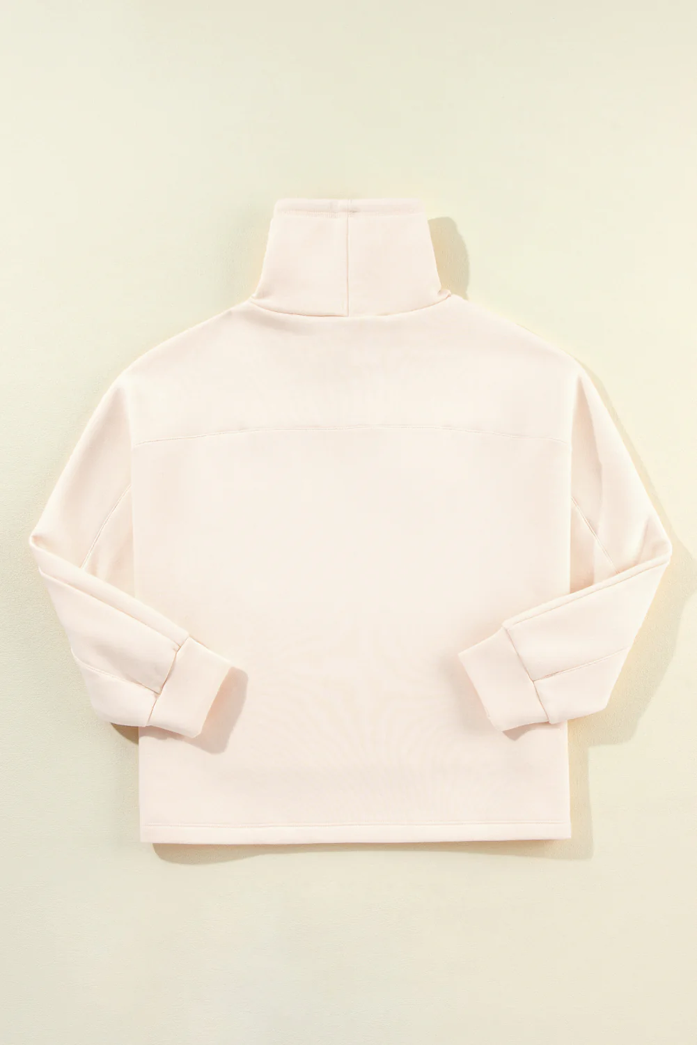Drawstring Turtleneck Dolman Sleeve Sweatshirt