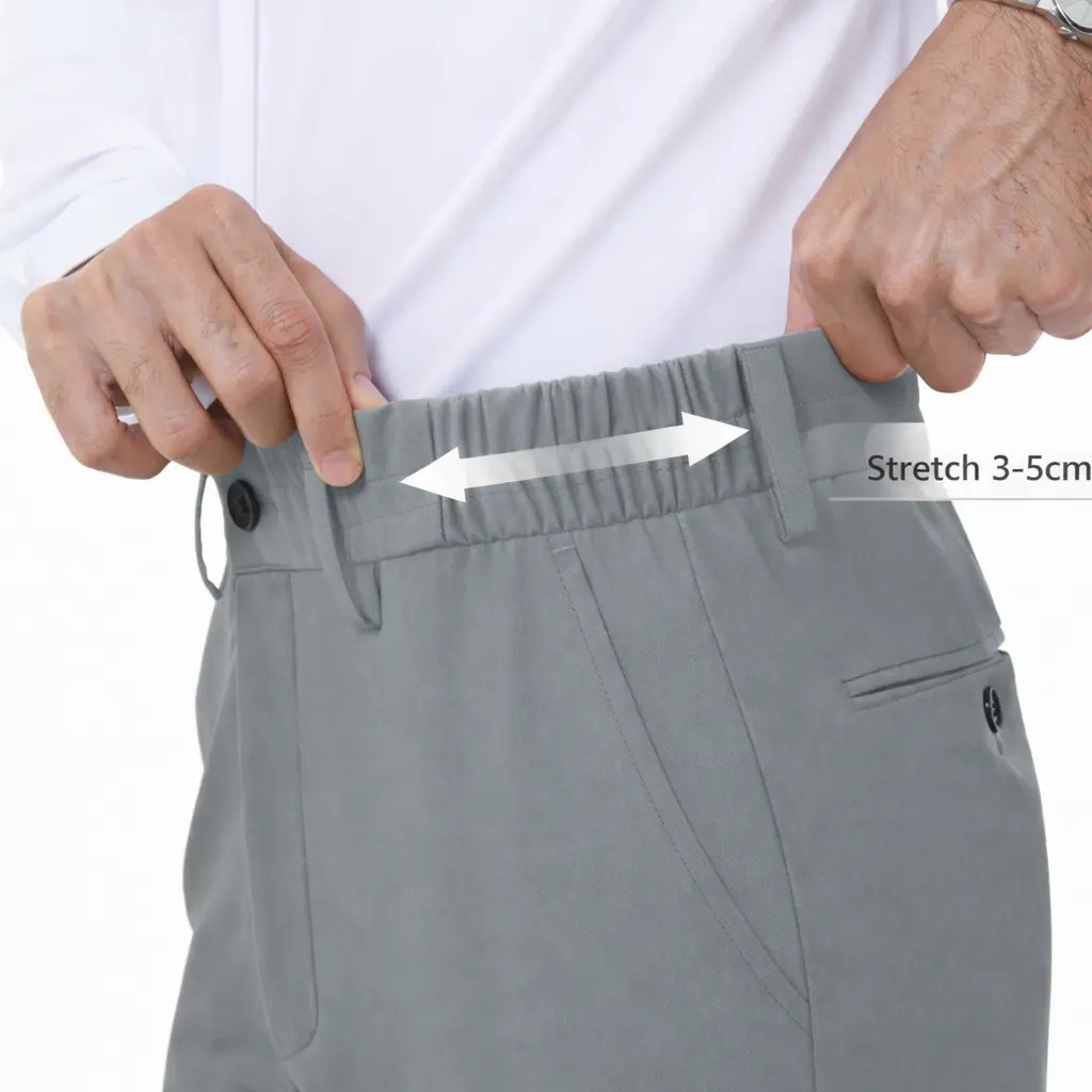 Men’s Stretch Dress Pants – Wrinkle-Free, Expandable Waist, Lightweight Golf & Business Casual Trousers