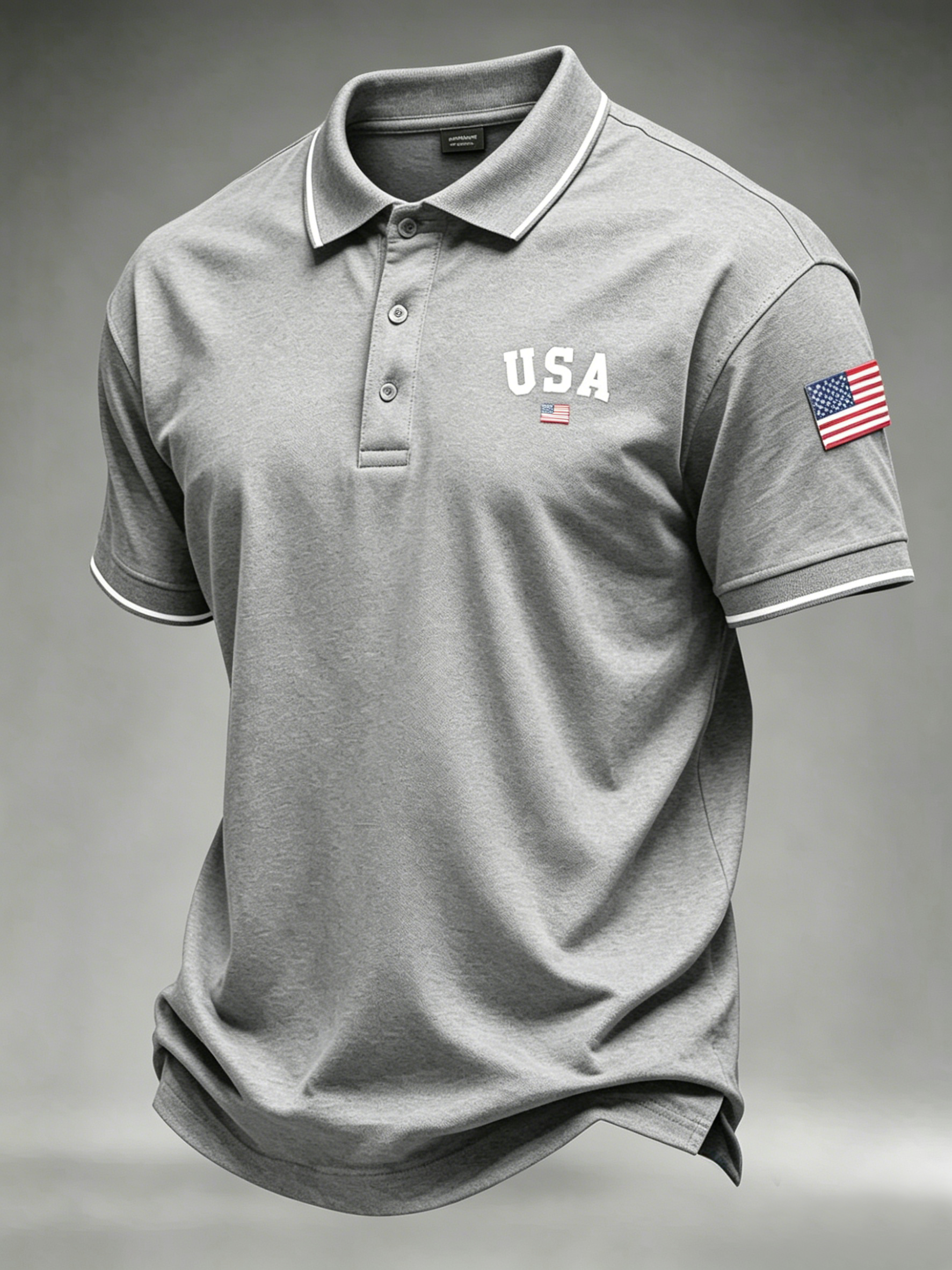 Men'S Casual 250Th Anniversary Celebration Of The Founding Of The United States Independence Day Personalized Printed Polo Shirt