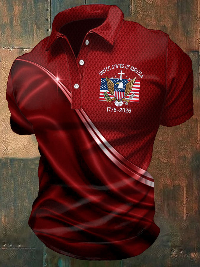 Men'S 250 Years Independence Day Polo Shirt