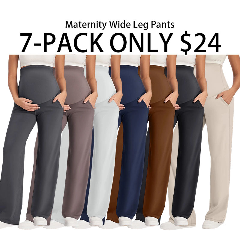 Maternity Wide Leg Pants for Comfortable Pregnancy Pregnant Prenatal