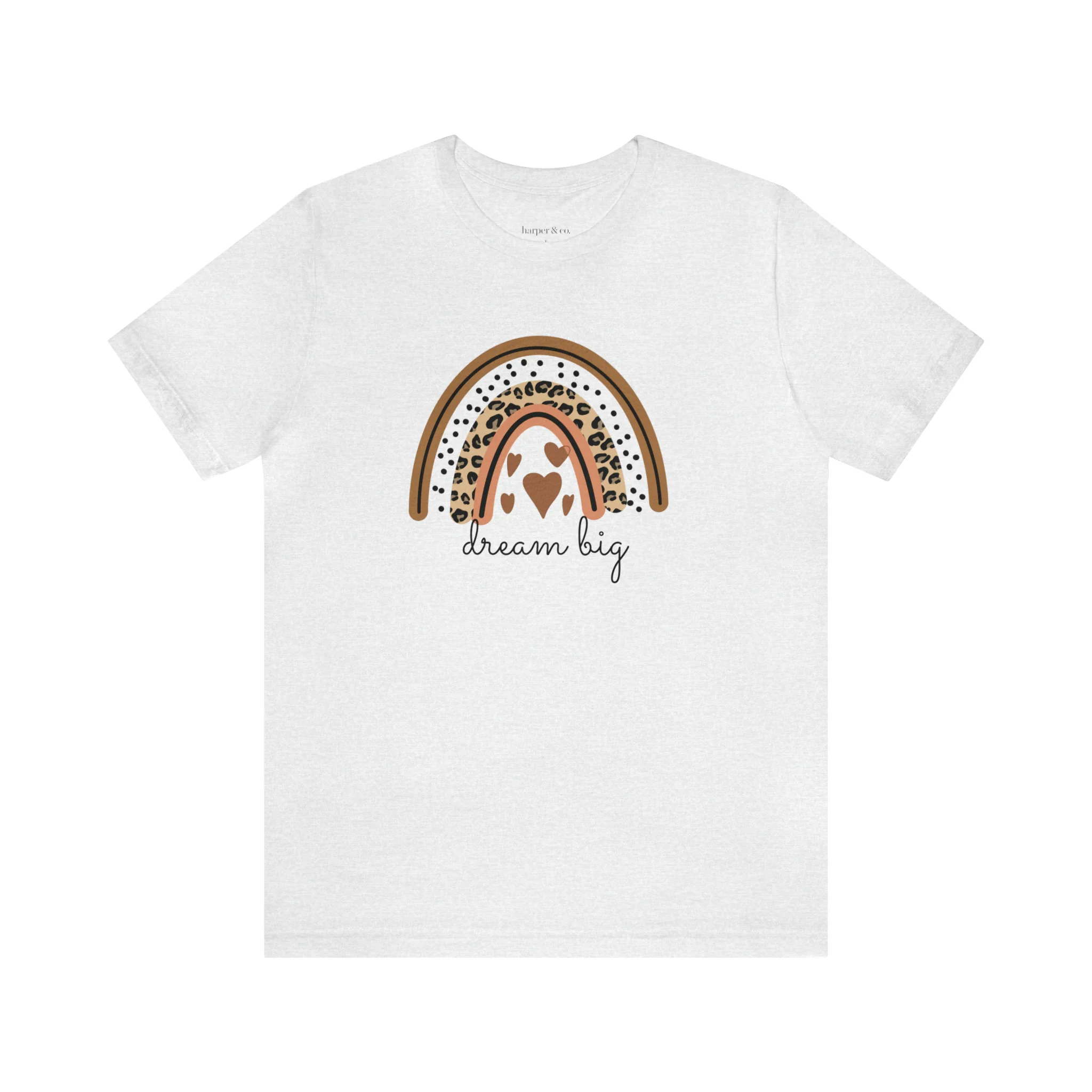Dream Big Boho Rainbow Unisex Jersey Short Sleeve Tee