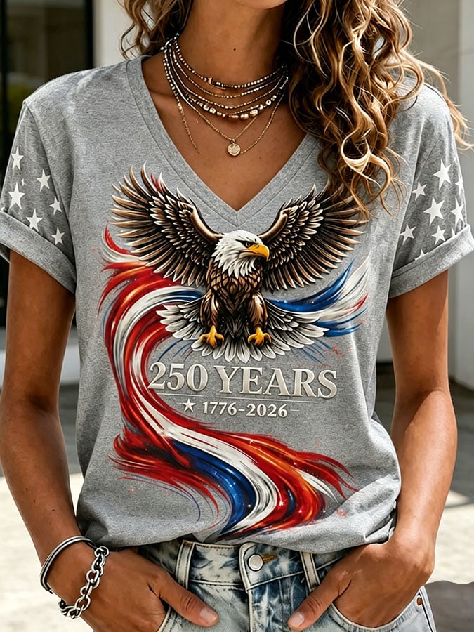 Women's Casual Print Short-Sleeve T-Shirt