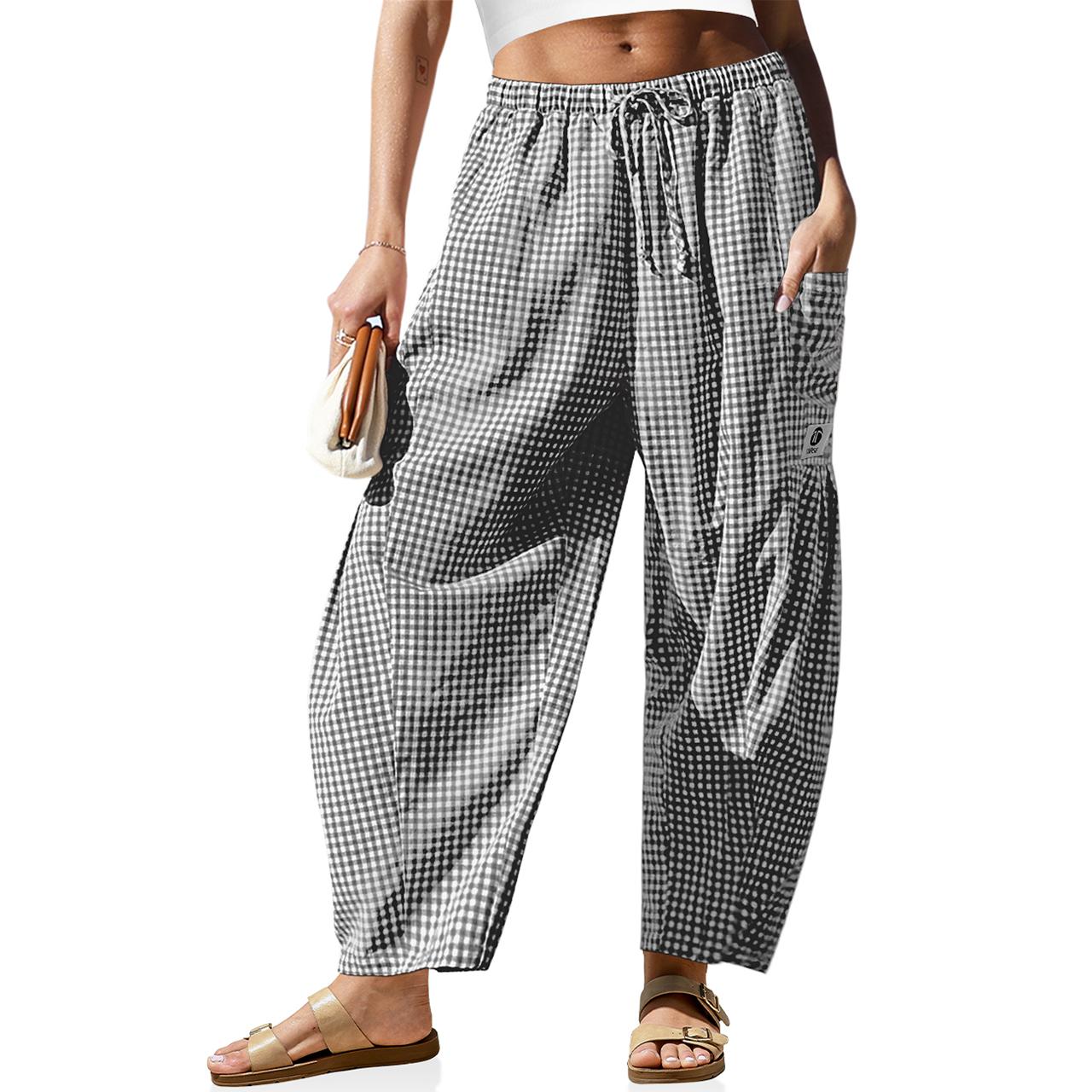 ✨ MAY SALE | Womens Linen Wide Leg Striped Pants -100%Cotton✨