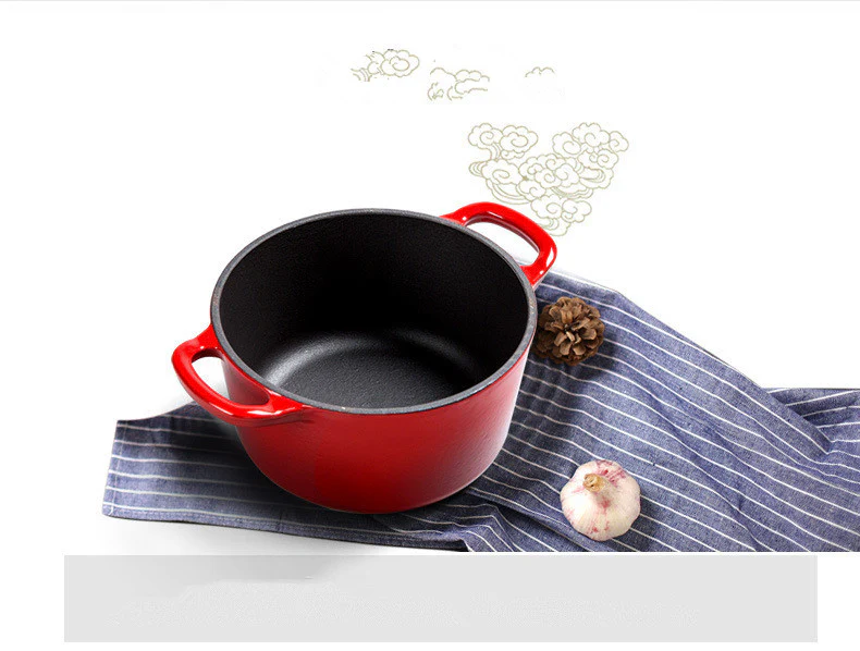 Enameled Cast Iron Dutch Oven, Stock Pot, Stew Pot