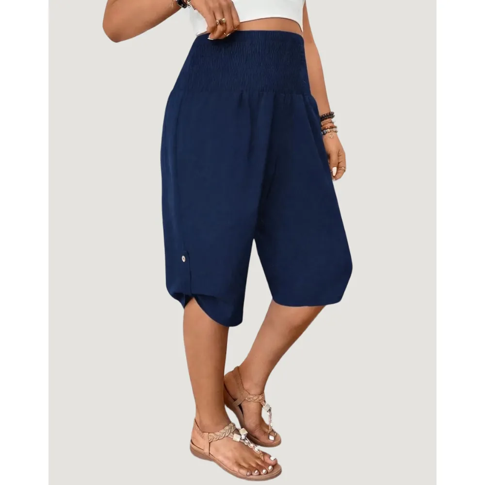 Factory Direct Women's Elastic Waist Comfort Capri Pants, 8-Pack Only $24