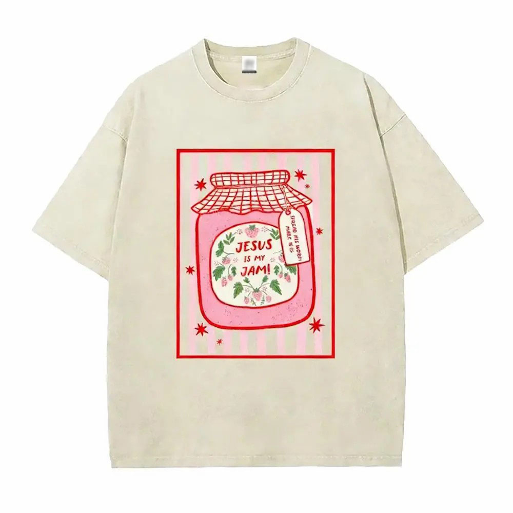 Unisex Jesus Is My Jam Graphic T-Shirt – Strawberry Jar Christian Tee