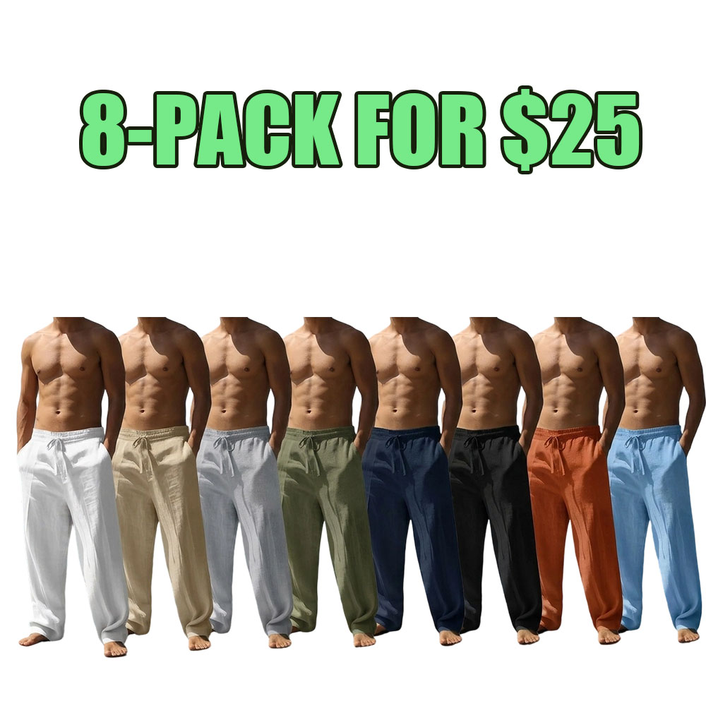 Men's Casual Lightweight Drawstring Pants - Comfortable & Versatile