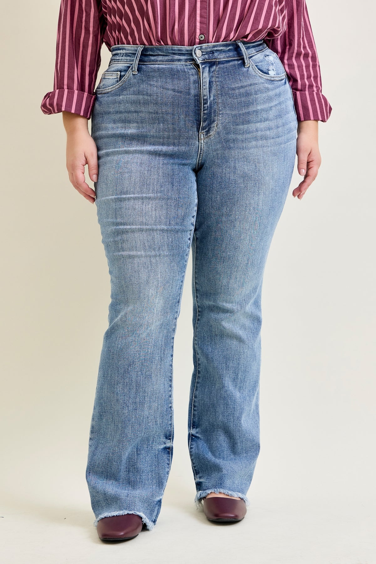Daisy Bootcut with Fray Hem - PLUS