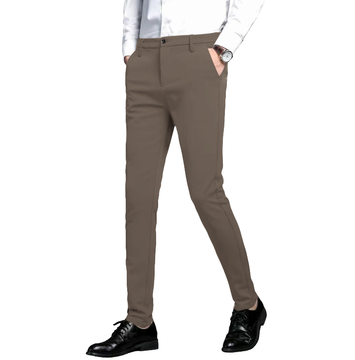 Men's Slim Fit Stretch Dress Pants – Skinny Tailored Suit Pants for Business Casual & Formal Wear