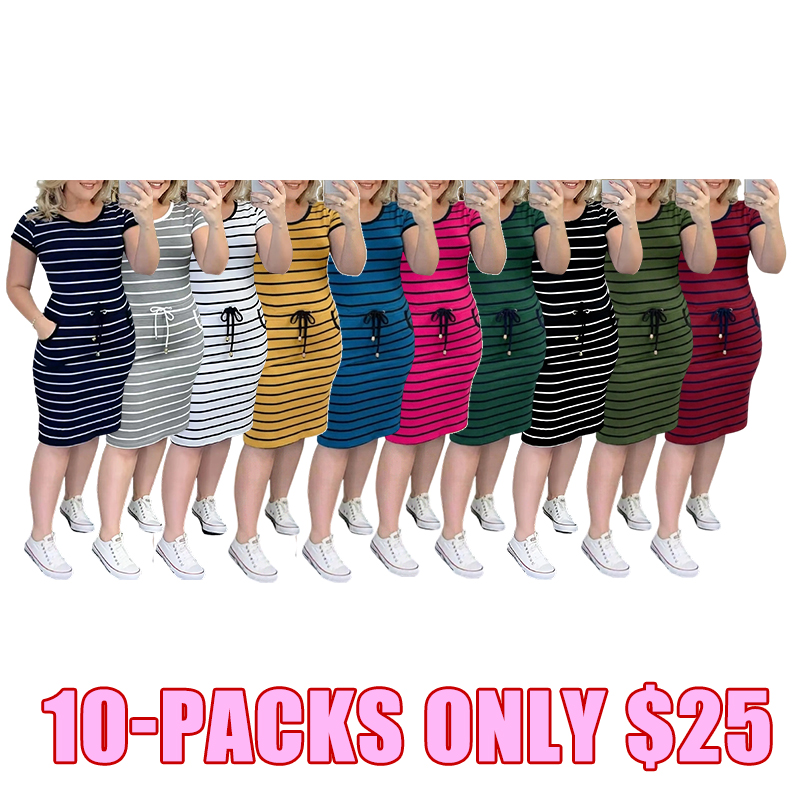 Classic Plaid Bodycon Pocket Dress