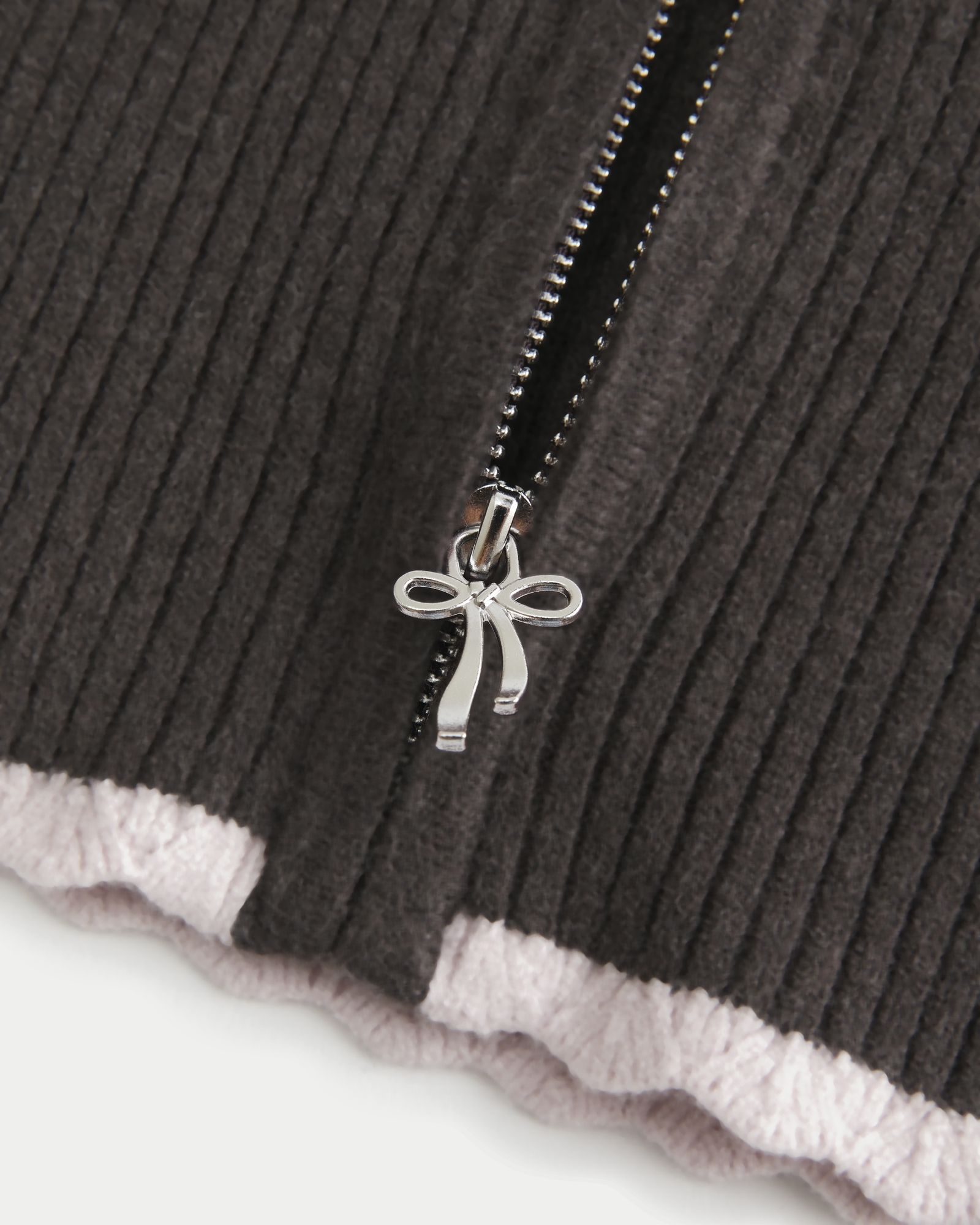 Gilly Hicks Cable-Knit Zip-Up Hoodie Sweater