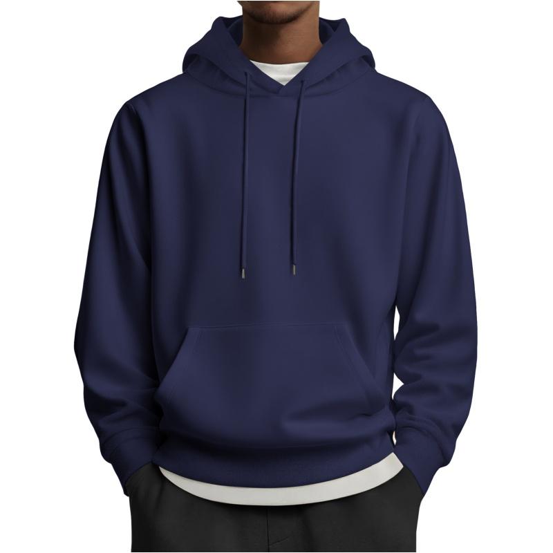 Fall Outfits Men's Medium Size Hoodie Pullover Long Sleeve Casual Fashion Sweatshirt with Drawstring & Kangaroo Pocket for Everyday Wear