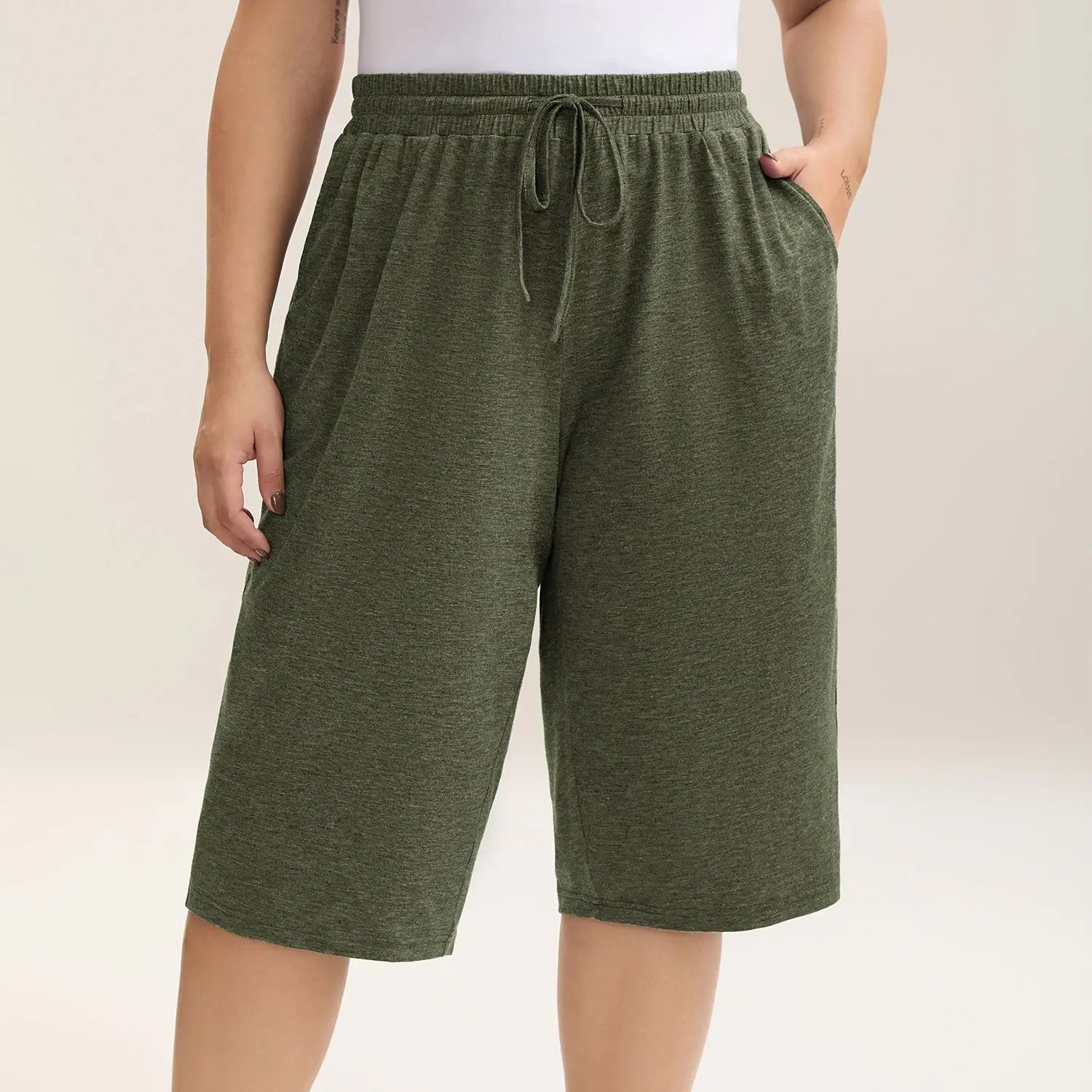 🔥LAST DAY SALE 90% OFF💕Wide-Leg Capri Lounge Baggy Pants