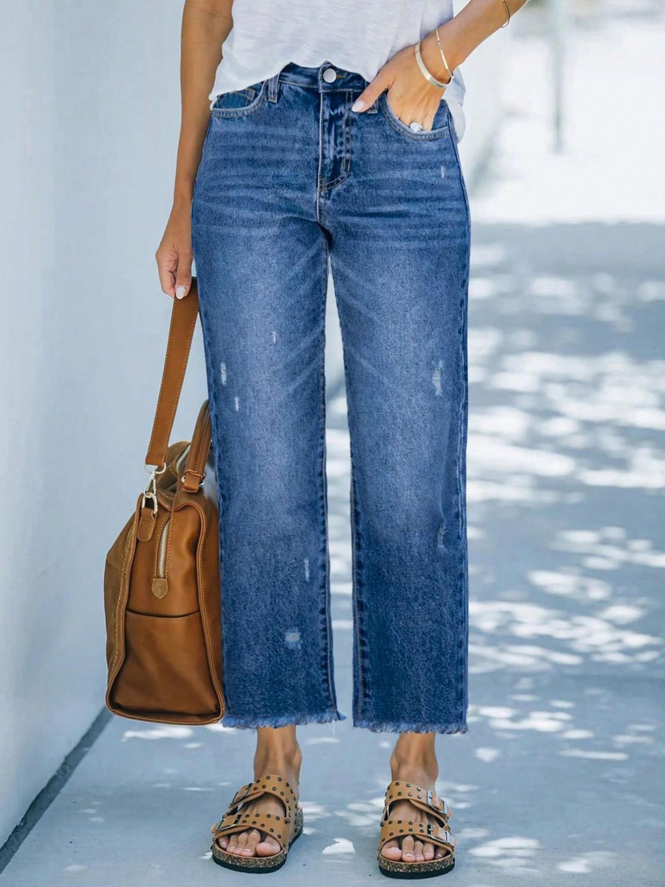 Women's Loose-Fit Straight-Leg Jeans — Casual & Versatile