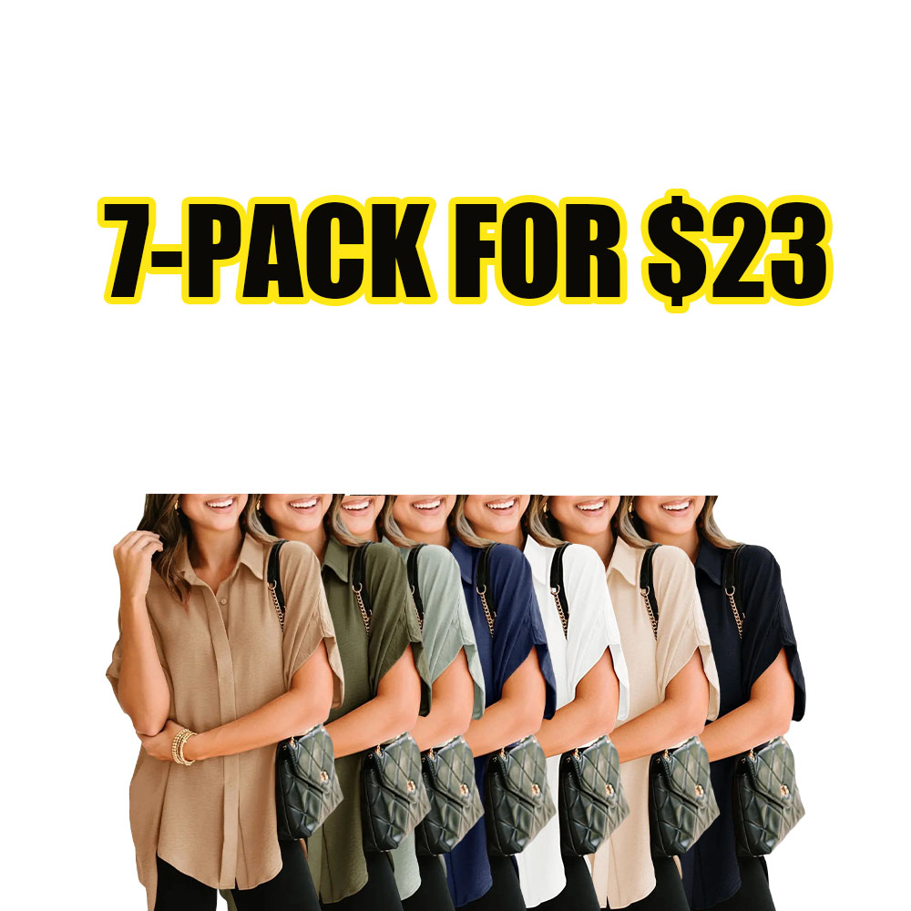 Effortless Elegance Oversized V-Neck Button Blouse