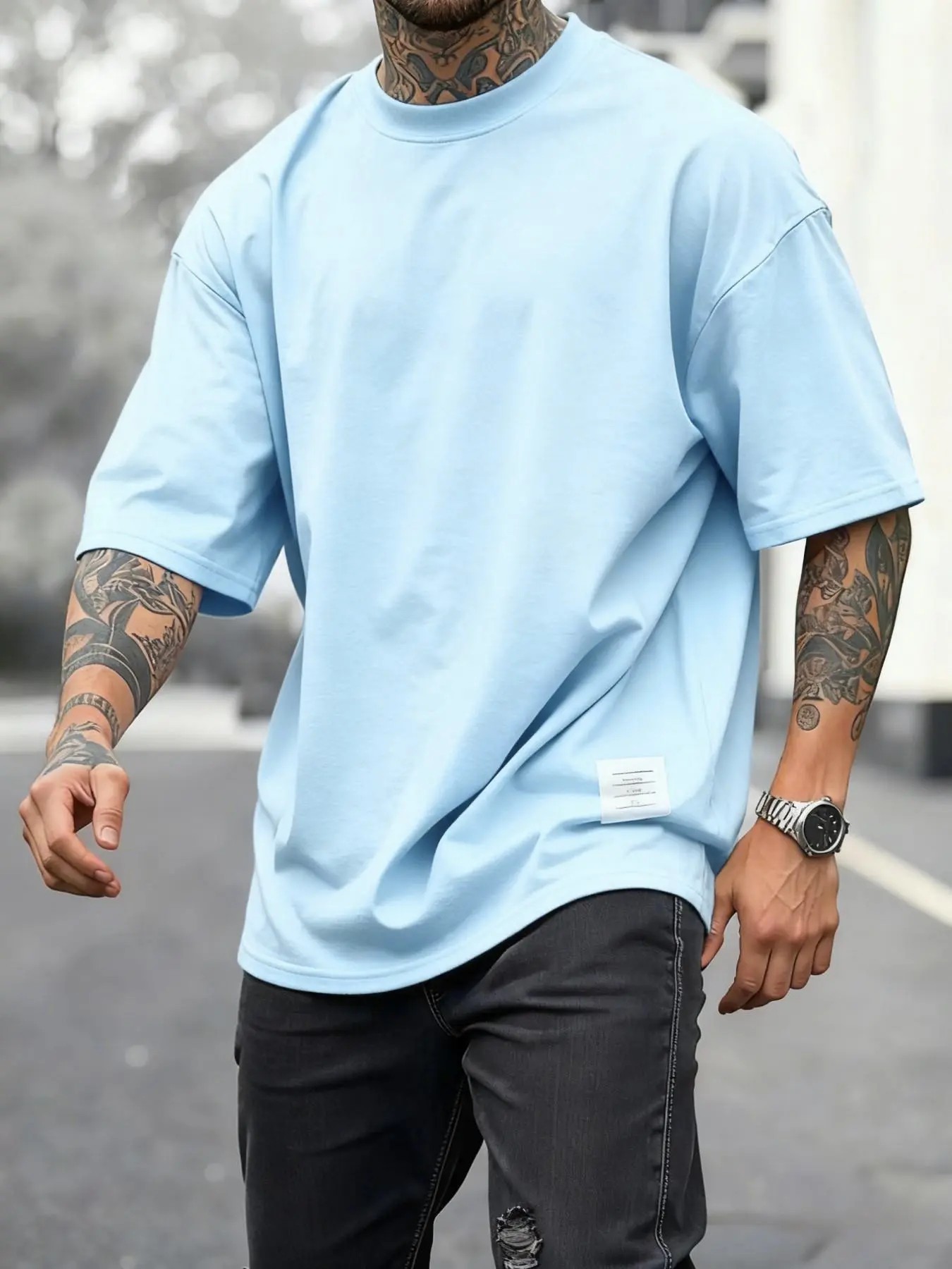 Men’s Ultra-Comfort Daily Essential Oversized Tee