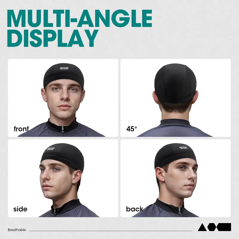 Men's Breathable Helmet Liner Cap