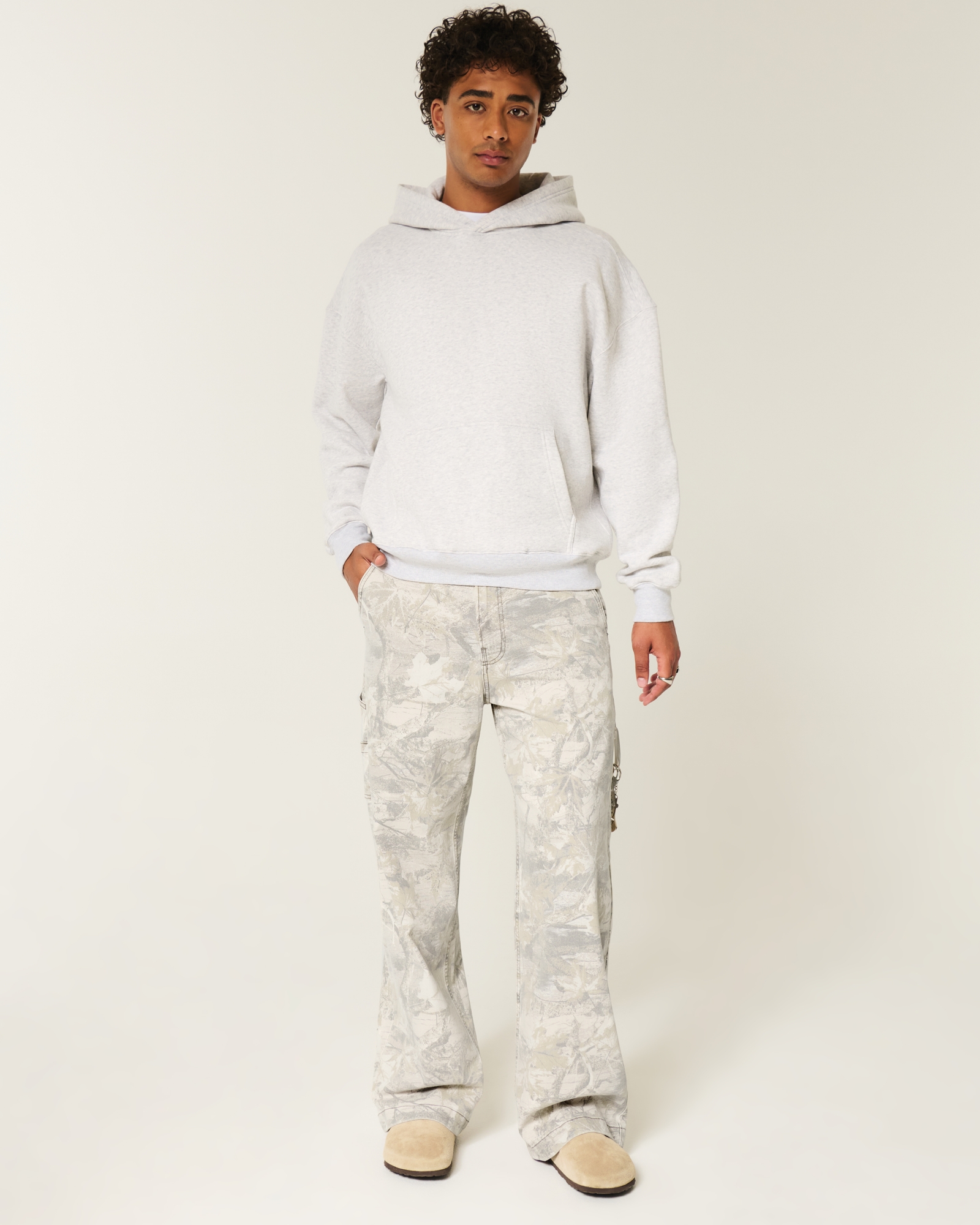 Dark Wash Logo Embroidery Super Baggy Jeans