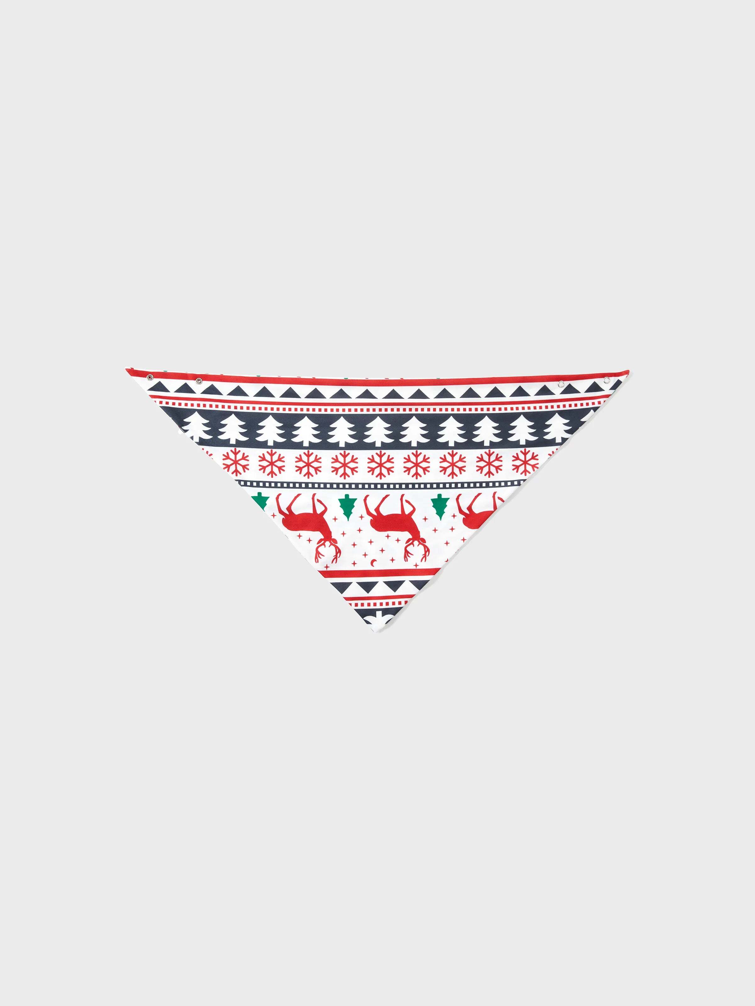 Family Christmas Pajamas All Over Reindeer Print Long-sleeve with Christmas Socks (SGS Certied Safety) Red+White