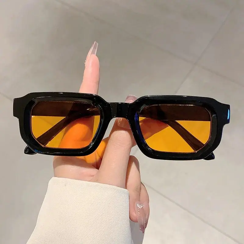 6 - Pack Vintage Rectangle Frame Sunglasses for Men & Women – Retro Fashion Sun Glasses with UV400 Protection, Luxury Design Eyewear