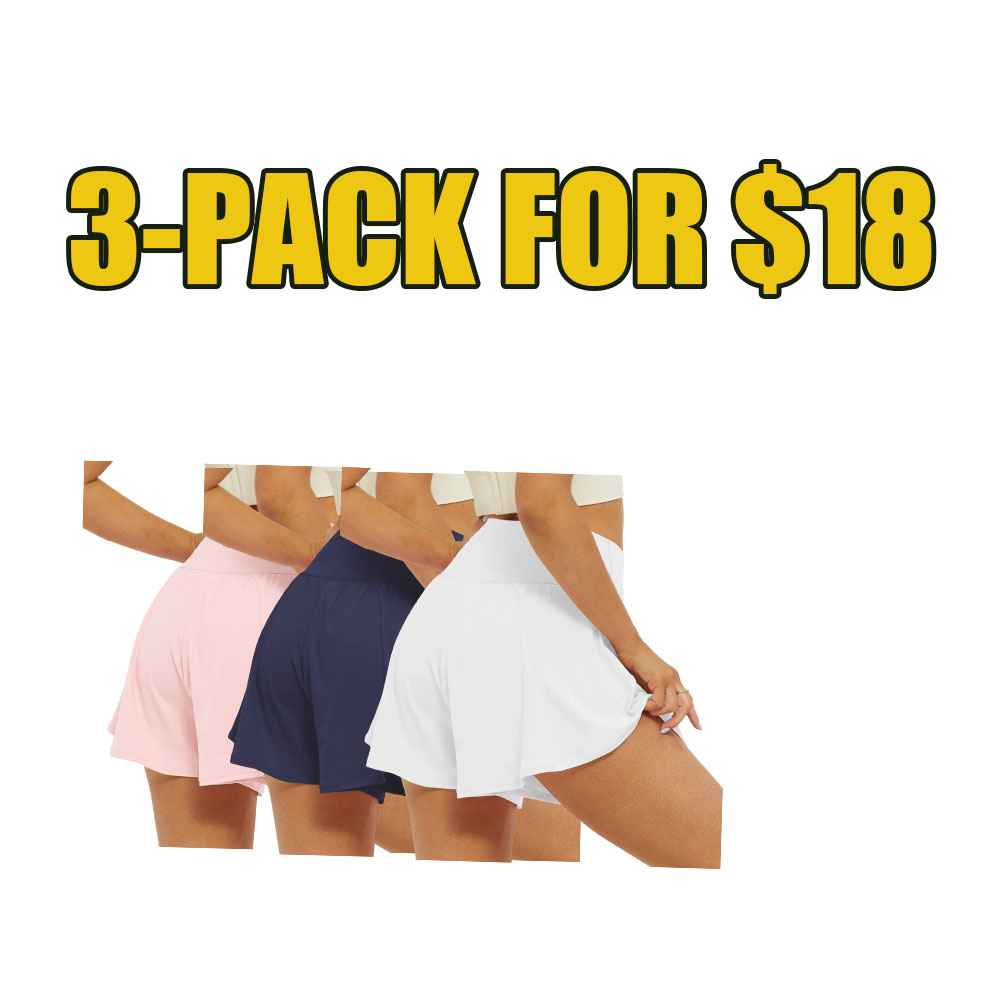 Women’s 2-in-1 Crossover Athletic Shorts