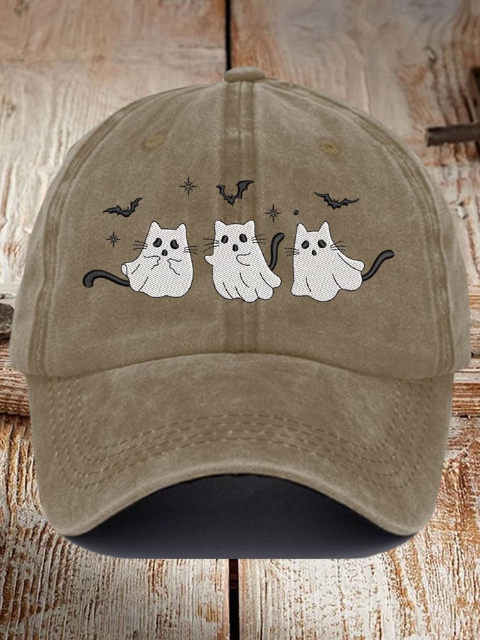 Cute Cat Animal Print Vintage Baseball Cap