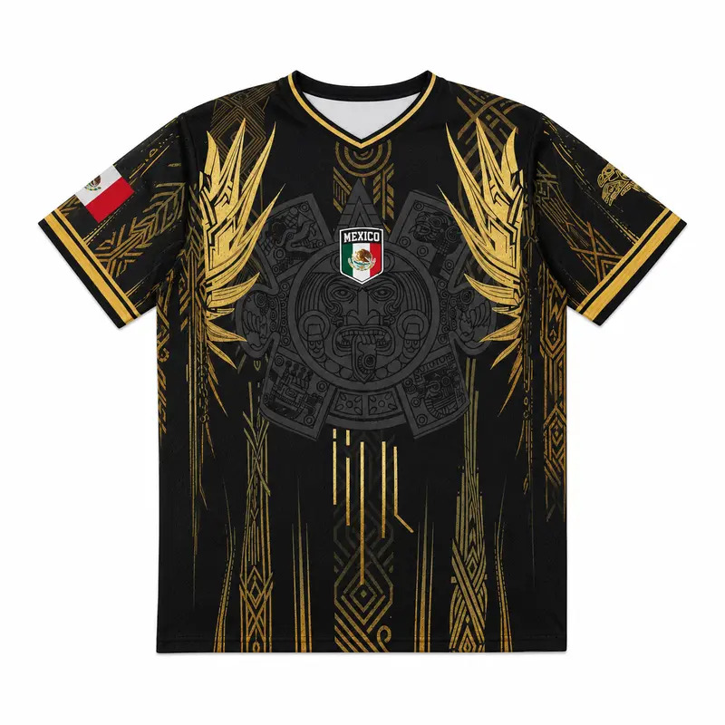 Men's Mexican Aztec-style soccer jersey