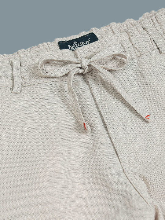 Men's Relaxed Linen Blend Drawstring Pants