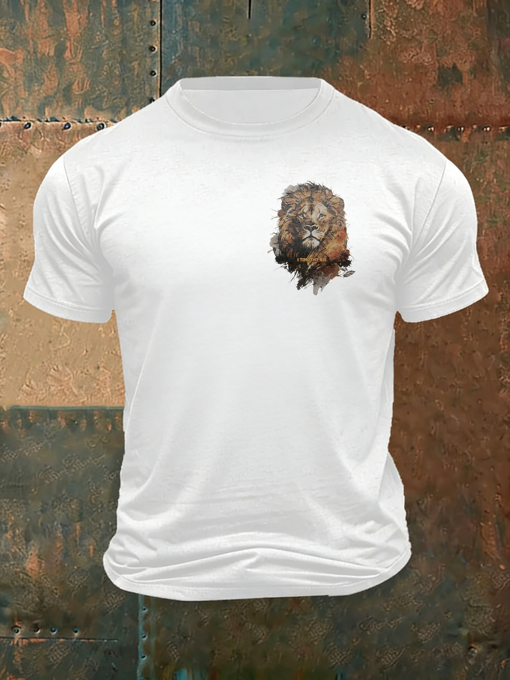 Men'S Casual Faith Jesus Letter Printed Round Neck T-Shirt