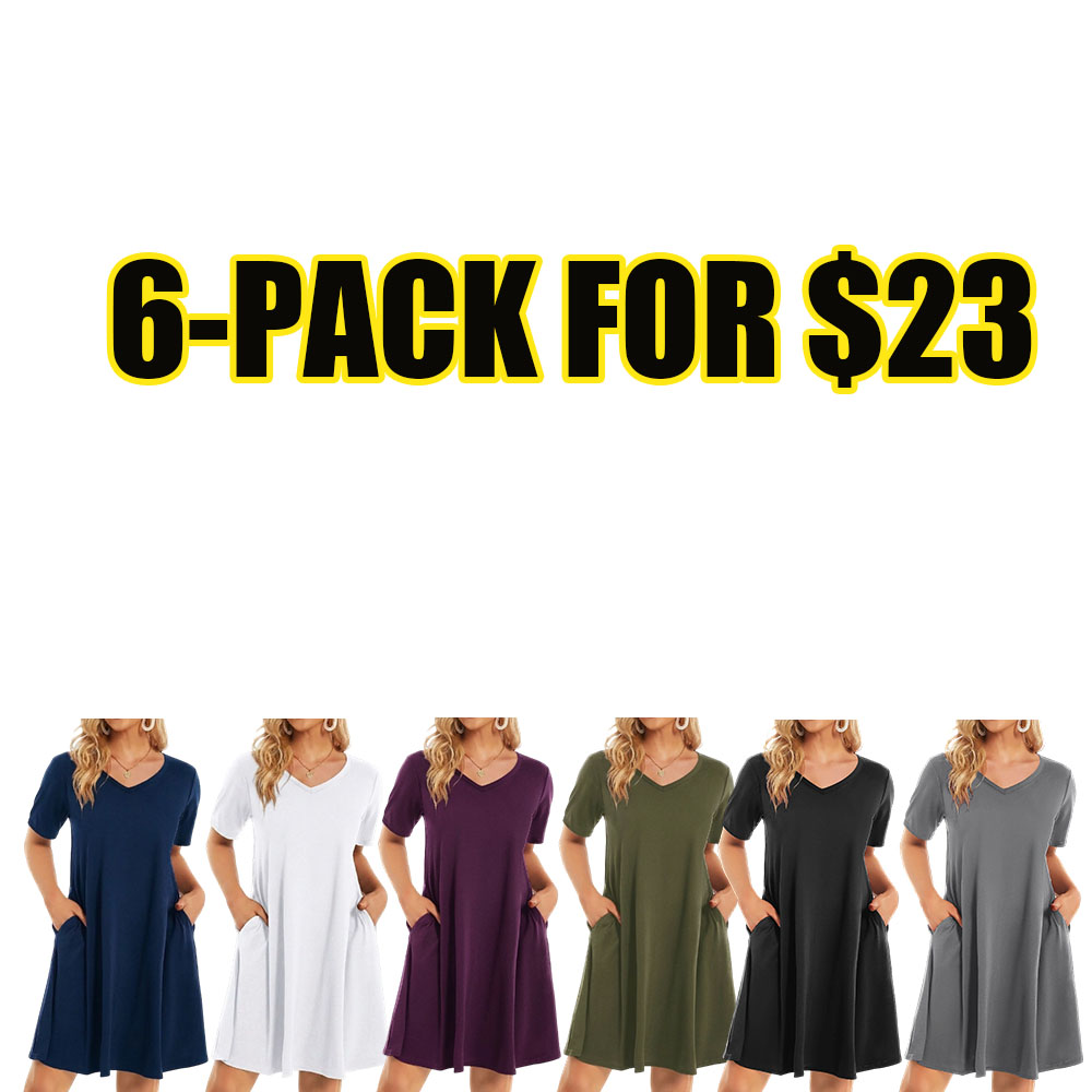 Women's Everyday Comfort Pocket Lounge Dress