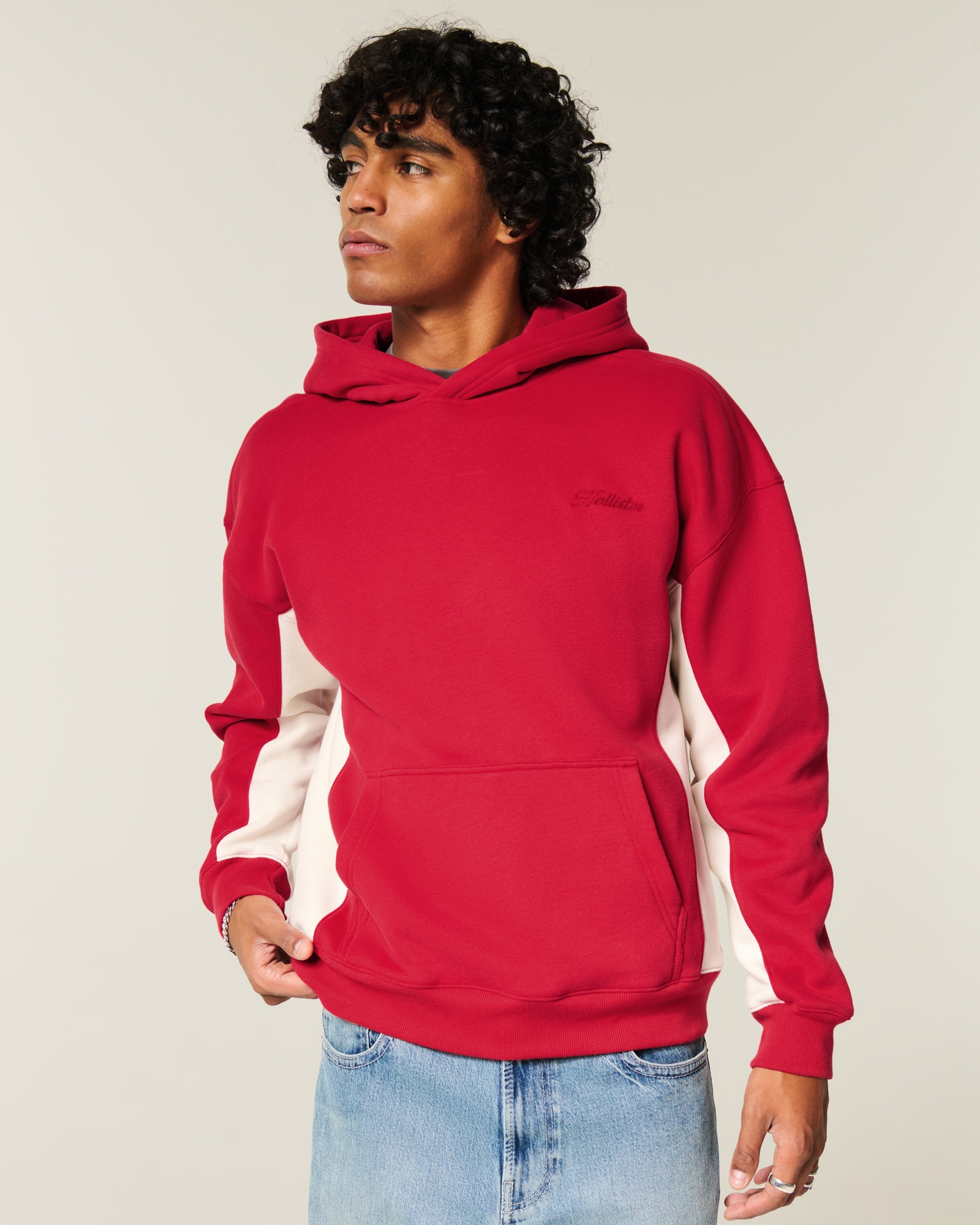 Boxy Camo Logo Hoodie