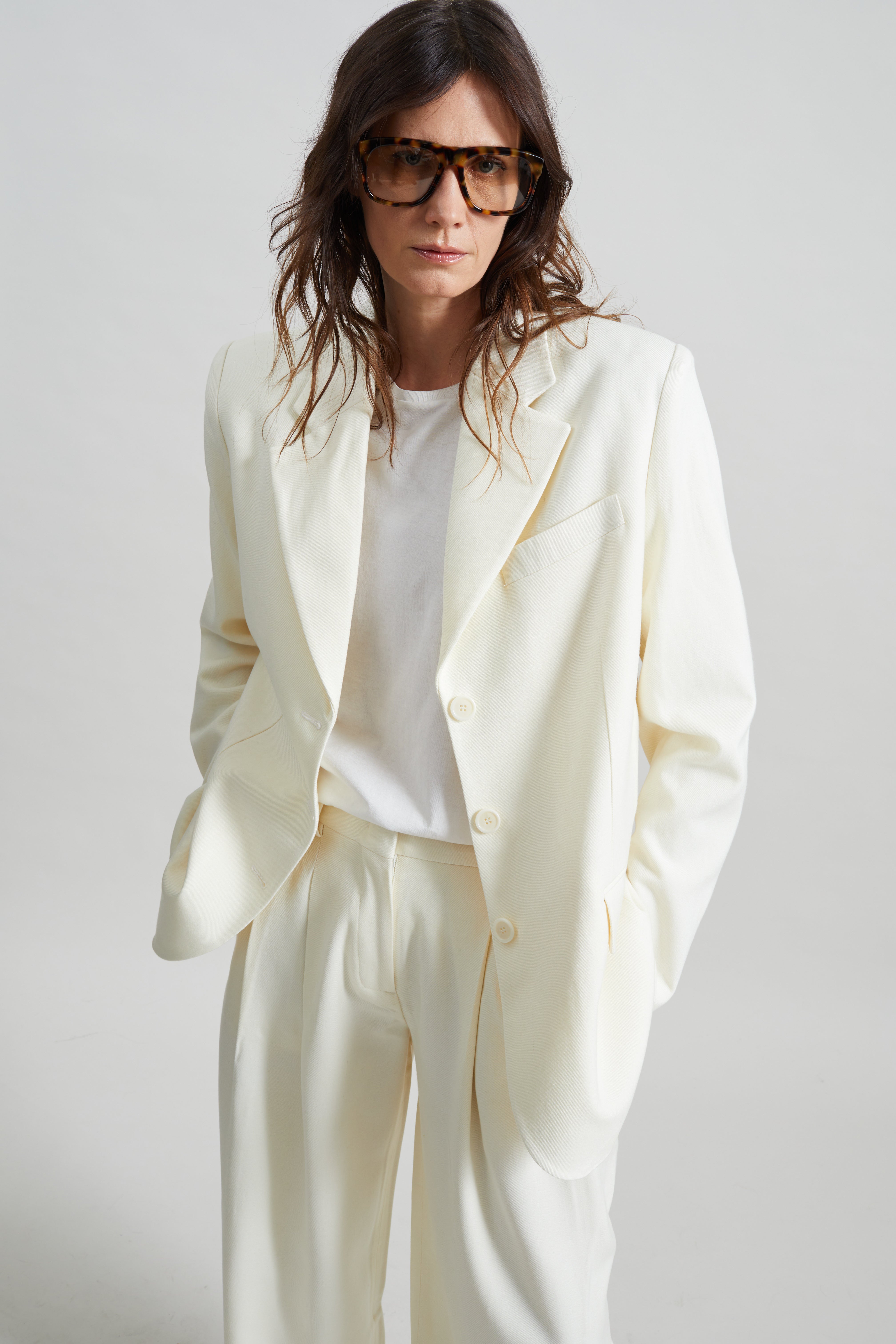 Halser Oversized Blazer - Ivory
