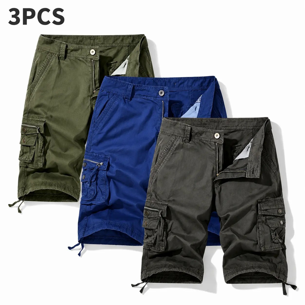 Summer Clearance🔥5-Pack Men's Summer Cargo Shorts – Loose Fit Multi-Pocket Shorts