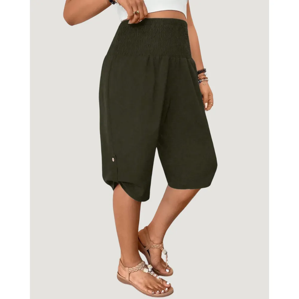 Factory Direct Women's Elastic Waist Comfort Capri Pants, 8-Pack Only $24